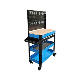 Mua XE ĐẨY DỤNG CỤ 1 NGĂN KÉO CÓ MẶT BÀN GỖ VÀ TẤM TREO