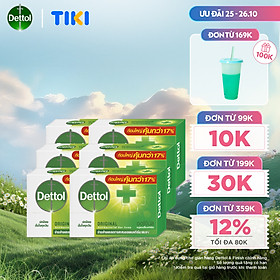 Combo 6 xà phòng Dettol kháng khuẩn 100g