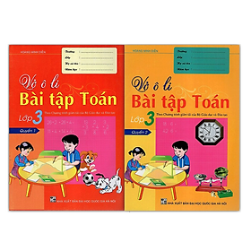 Sách - Combo Vở ô li Bài tập Toán lớp 3 Quyển 1 + 2 theo chương trình mới