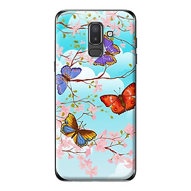 Ốp lưng cho Samsung Galaxy J8 2018 BƯỚM 4 MÀU 1 - Hàng chính hãng