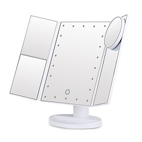 Gương Để Bàn Trang Điểm Có Đèn LED Kết Nối USB