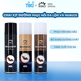 Chai Xịt Da Lộn Renovator XIMO 230ml Chuyên Dưỡng Và Bổ Sung, Phục Hồi Màu XI12