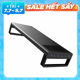 Vaydeer Màn hình LCD đa chức năng với đế để bàn USB 3.0 kèm cáp sạc nhanh không dây