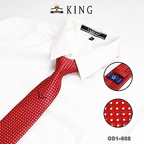 Cà vạt nam cho chú rể KING caravat công sở bản lớn to 8cm hàn quốc giá rẻ C002