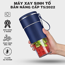 Mua Máy xay cầm tay 6 LƯỠI cực khỏe  cốc THỦY TINH an toàn cho sức khỏe hàng chính hãng