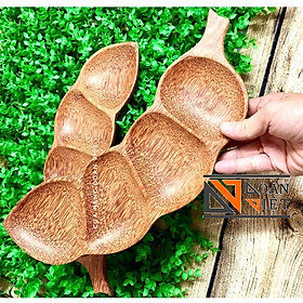 Mua Khay Đa Năng Bằng Gỗ Dừa - Hình Trái Me Độc Đáo SIÊU ĐẸP - SẢn phẩm được thực hiện thủ công  từ gỗ dừa già 100%  màu sắc tự nhiên  dày dặn chắc chắn. Thiết kế dạng dĩa mâm khay đựng thực phẩm hình trái me