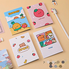 Sổ Tay Mini Kẻ Ngang Bìa Hoạt Hình Siêu Cute - Sổ Mini Bỏ Túi Cute