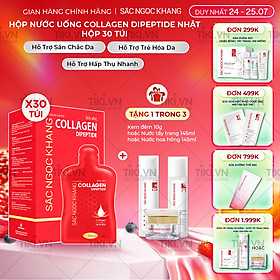 [NEW] Nước uống đẹp da Collagen Dipeptide Sắc Ngọc Khang tinh khiết nhập khẩu từ Nhật Bản, đạt chuẩn hàm lượng hấp thụ nhanh & vượt trội giúp trẻ hóa làn da - săn chắc và sáng mịn