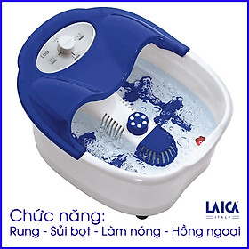 Bồn Ngâm Chân Mát Xa Thư Giãn LAICA PC1301B - ITALY - Chức Năng Sủi - Rung