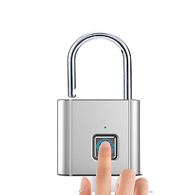 Keyless Smartlock Quick Unlock Fingerprint Door Lock Safe USB Zinc Alloy Anti Theft Lock Home Secure Safety Padlock