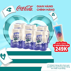 Lốc 24 Chai Thức Uống từ Sữa Chua Nutriboost Vị Việt Quất (170ml/chai)