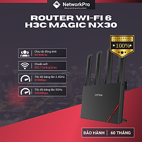 Bộ Phát WiFi H3C NX30 Băng Tần Kép Chuẩn WiFi 6 RC3000 - Hàng Chính Hãng