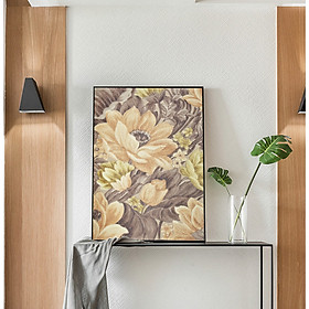 Tranh Canvas Sơn dầu Hoa Cổ điển Châu Âu cao cấp. , Khung hợp nhôm chống ẩm, bền, đẹp, nhiều kích thước. Phù hợp nhiều không gian sang trọng