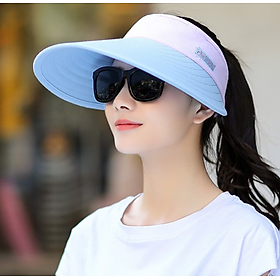 Mũ rộng vành nửa đầu chống nắng nữ cao cấp, nón nữ đi nắng chống tia UV cao cấp