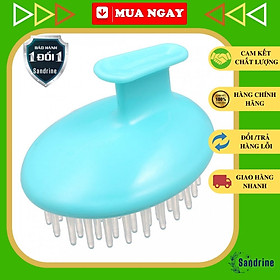 Lược Gội Đầu Silicon - Làm Sạch Da Đầu Và Bụi Bẩn - Đầu Silicon Mát Xa Mềm Mại Thúc Đẩy Sự Lưu Thoonng Máu - Hàng Chính Hãng.