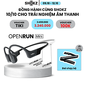 Mua Tai Nghe Bluetooth Thể Thao Dẫn Truyền Âm Thanh Qua Xương SHOKZ OPEN RUN MINI S803 - Hàng Chính Hãng - Kháng nước IP67 - Sạc nhanh- Pin sử dụng trong 8 tiếng