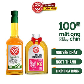 Combo Mật ong rừng Hoa Miền Núi - 100% mật ong chín Honimore 990g