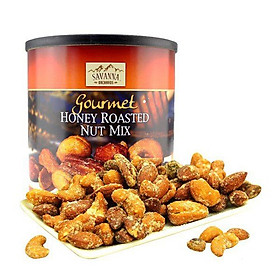 Hạt hỗn hợp tẩm mật ong Savanna Gourmet Honey Roasted Nut Mix 850g nhập Mỹ - Mẫu mới