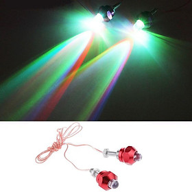 2x 6Mm LED Light Motorcycle Red Flashing LED Strobe  Frame Accessories High Quality