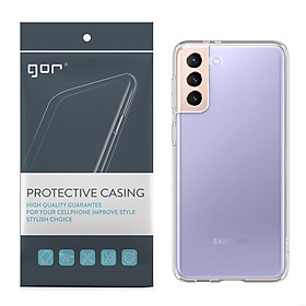 Ốp Lưng Silicon TPU trong suốt GOR cho Samsung Galaxy S21 / S21 Plus / S21 Ultra - Hàng Nhập Khẩu