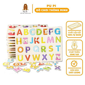 Bảng Ghép Hình Núm Cầm Bằng Gỗ Nhiều Chủ Đề - Đồ Chơi Gỗ Thông Minh & Giáo Dục Cho Bé