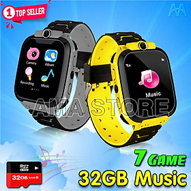 Hình ảnh Đồng hồ Điện thoại có 7 GAME Giải trí, Hỗ trợ Thẻ nhớ 32G Music, lắp Sim không cần Đăng ký 4G, Thêm danh bạ dễ dàng không cần ứng dụng - Hàng nhập khẩu