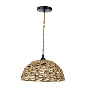 Boho Light Shade Lamp Shade Light Fixture Ceiling Lantern Cover Weave Rope Lampshade for Hallway Hotel Dining Room Farmhouse