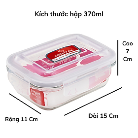 Mua 2 TẶNG 1 Bộ Hộp Đựng Thức Ăn Hộp Cơm Bảo Quản Thực Phẩm Thủy Tinh Chịu Nhiệt