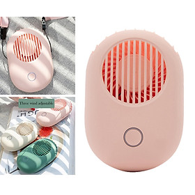 Hình ảnh Personal Mini Fan USB Rechargeable, Necklace Fan for Kids Girls Woman Household Office