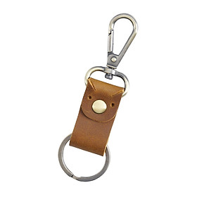 Leather Keychain Key Ring Unisex Business Key Chain Ring Fob