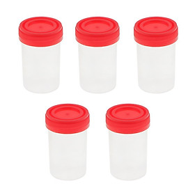 25x NEW 60ML Graduated SPECIMEN CUPS CONTAINERS STERILE JARS LEAKPROOF 2oz