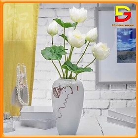 Mua Hoa Giả  Cành Hoa Sen Thái Cao Cấp Dài 57Cm Trang Trí Nhà Cửa Tuyệt Đẹp DG-31