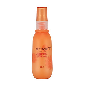 Dung Dịch Xịt Sau Trang Điểm Chiết Xuất Cam Đỏ Dành Cho Da Dầu Skinfood Red Orange Make Up Finish (Matte Type) 80ml
