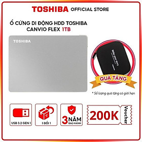 Ổ Cứng Di Động Toshiba Canvio Flex Hàng Chính Hãng - 1TB