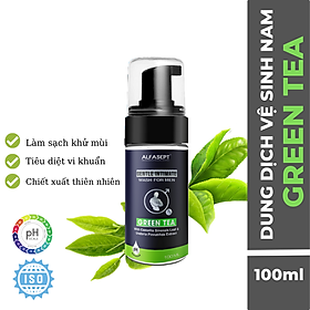 Bọt vệ sinh nam ALFASEPT Gentle Intimate Wash For Men 100ml - Chiết xuất trà xanh