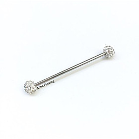 Khuyên Industrial đính đá bằng thép y tế - XUÂN SHOP