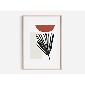 Tranh treo tường | Tranh nghệ thuật trừu tượng - Modern Art Print, Boho Print, Shape Prints, Leaf Print