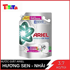 Nước Giặt Ariel Cửa Trước Bền Màu Downy Hương Sen & Nhài Túi 3.7kg