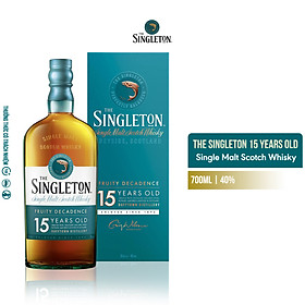 Rượu The Singleton 15 Y.O Single Malt Scotch Whisky Fruity Decadence Dufftown 40% 700ml  - Whisky Hương Trái Cây