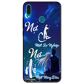 Ốp lưng in cho Huawei Y9 2019 Mẫu Nợ Cha Nợ Mẹ