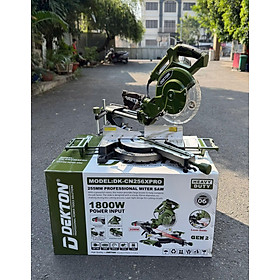 MÁY CẮT NHÔM TRƯỢT 255MM 1800W TI TRƯỢT LỚN 30MM DK-CN256XPRO DEKTON - HÀNG CHÍNH HÃNG