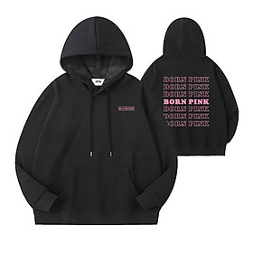 Áo Khoác Hoodie Nam Nữ Form Rộng Có Nón Chống Nằng Logo BLACKPINK In 2 Mặt Phong Cách Hàn Quốc, Áo Hoodie Tay Dài Dáng Rộng In Hình Nhóm Nhạc BLACKPINK Kích Thước Lớn