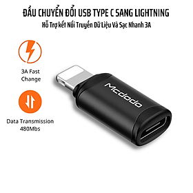Mua Đầu Chuyển đổi USB Type C Sang  Lightning  Mcdodo OT-7680 - Hàng Chính Hãng
