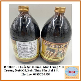 Iodine USA DOPA cho cá, thủy sản chai 1 lít DOPA.COM.VN