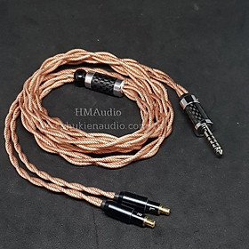 Dây tai nghe đồng OFC 1.8mm tết 4 - Connector for Headphone ATH MSR7B