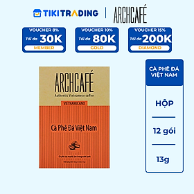 Cà Phê Đá Việt Nam - Cafe hoà tan Archcafé - Vietnamicano (hộp 12 gói x 13g)