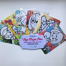 Set 2 Tranh Cát Trẻ Em Cho Bé Sáng Tạo - (Đã Kèm Cát) 20x16cm