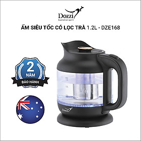 Ấm siêu tốc có lọc trà 1.2lít DZE168 Dozzi (Hàng chính hãng)