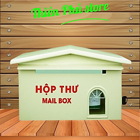 Mua HỘP THƯ GÓP Ý HÌNH MÁI NHÀ (CHẤT LIỆU SẮT  SƠN TĨNH ĐIỆN VÀ INOX 430 CAO CẤP)