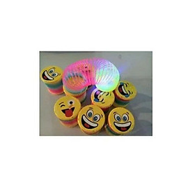 RAINBOW SPRING - B1219-T6X Lò xo cầu vồng (KT 7x7x6.5cm) có đèn phát sáng